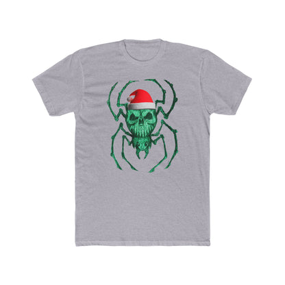 Skull Spider Tee — Festive Santa Hat Christmas Tee