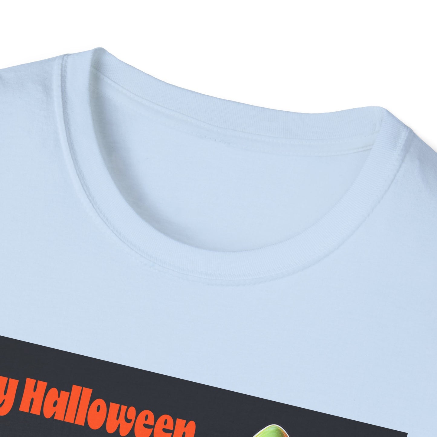 Halloween Ghost with wagon t-Shirt, trick or treating  Funny Halloween Tee, Unisex Casual Shirt, Cute Halloween Costume, Spooky Holiday Apparel