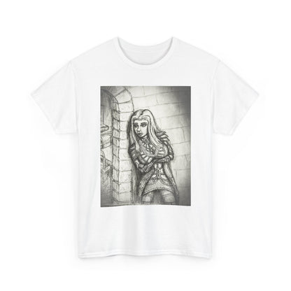 Fantasy Female Elf B & W Unisex Tee