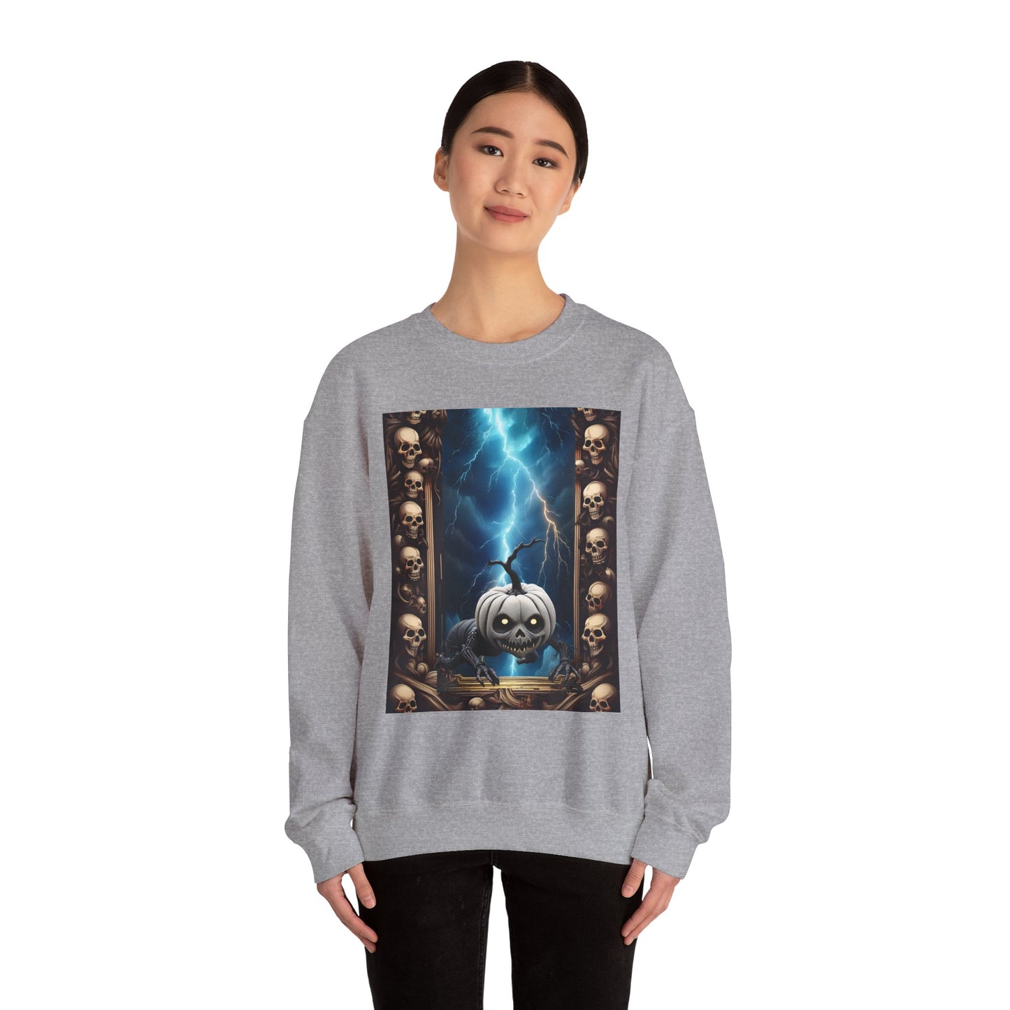 Spooky Pumpkin Sweatshirt - Unisex Heavy Blend™ Crewneck, Halloween Apparel, Cozy Fall Fashion, Casual Sweatshirt, Gifts for Halloween [...]