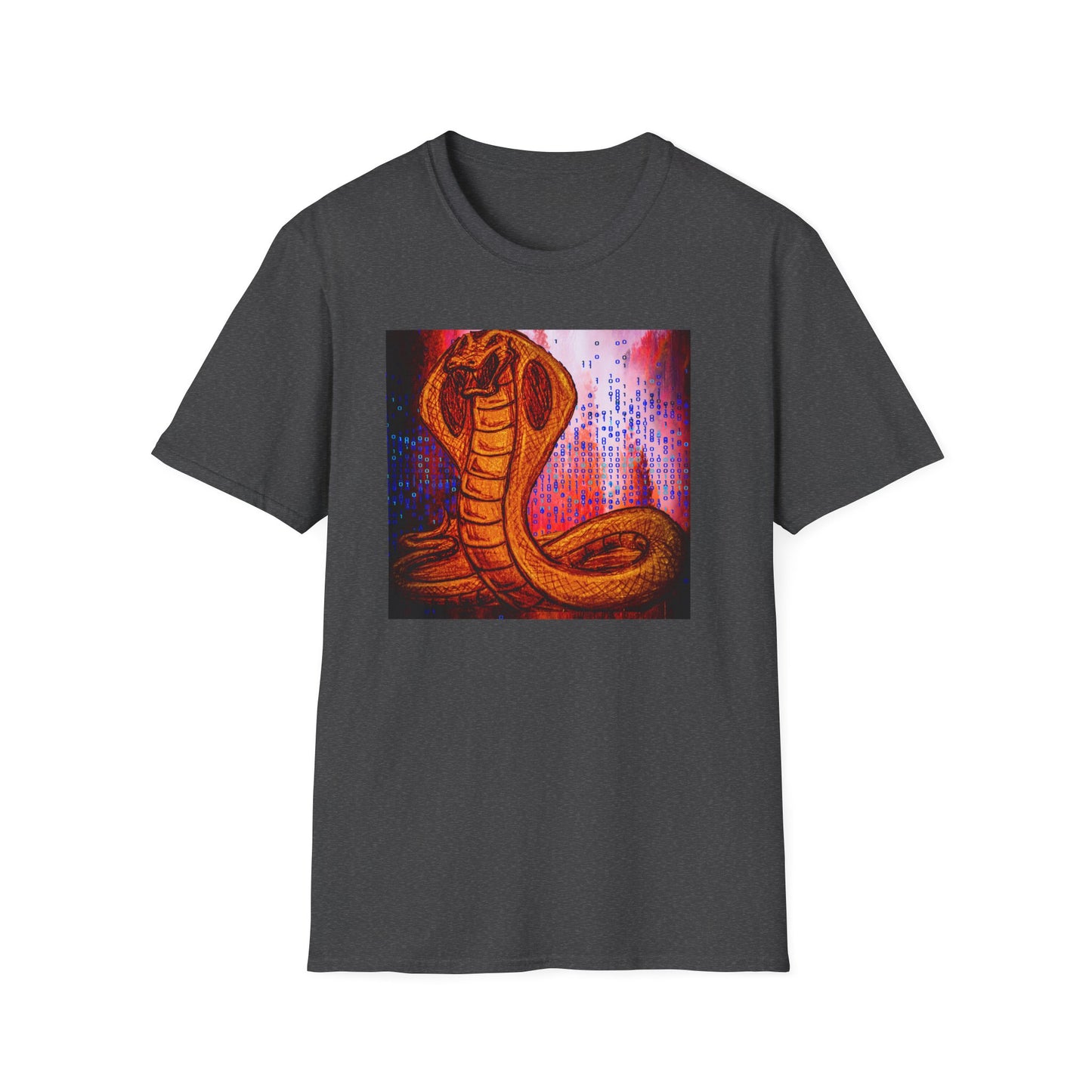 Cobra Serpent Graphic T-Shirt — Vibrant Retro Snake Art Tee