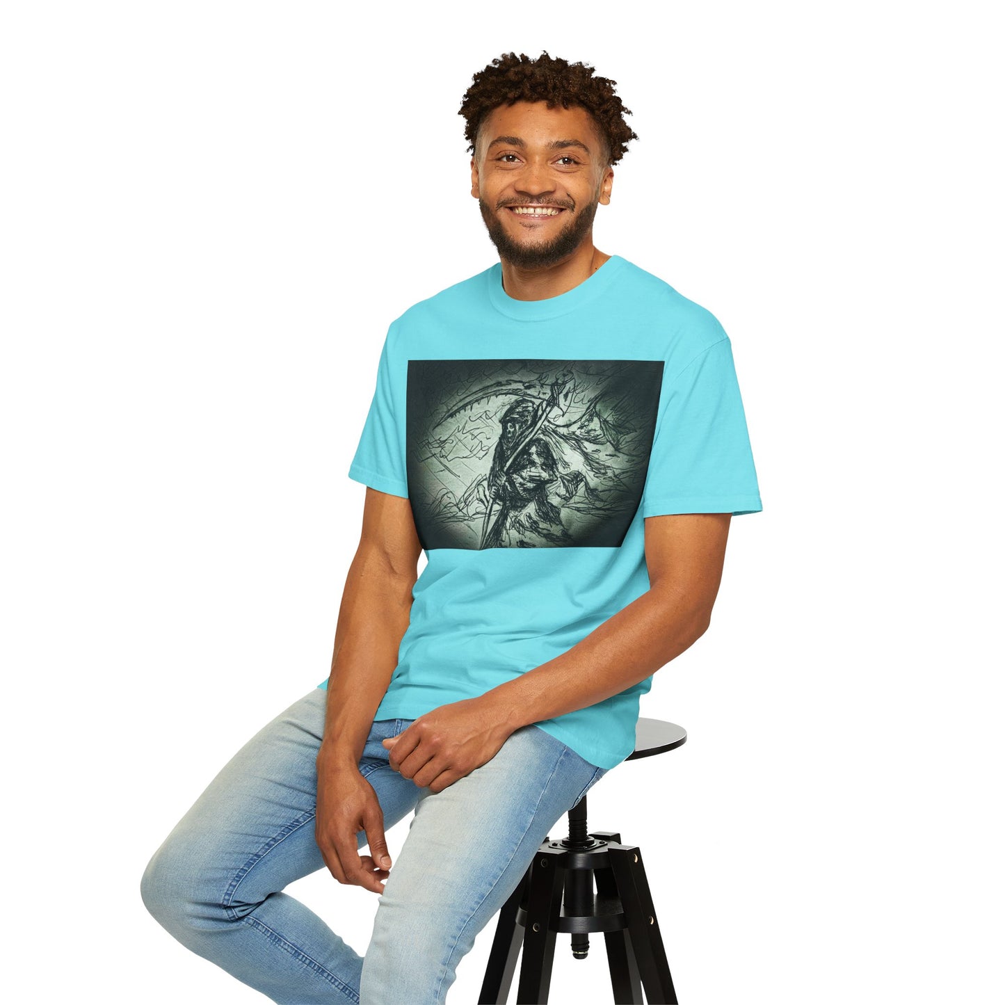 Grim Reaper Graphic T-Shirt for Halloween