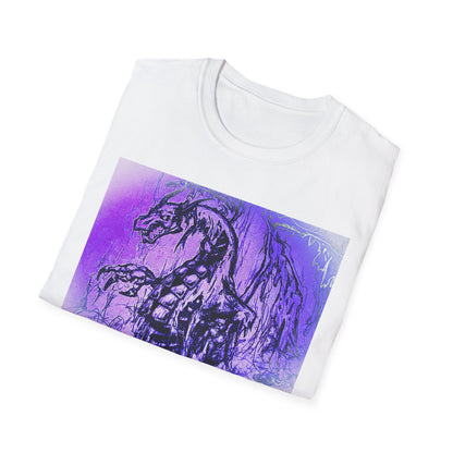 Dragon T-Shirt in Purple Tones - Unisex