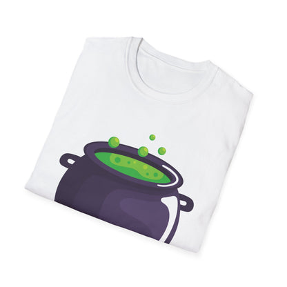 Halloween Potion Cauldron T-Shirt, Unisex Tee, Spooky Shirt, Witchy Apparel, Festival Wear, Halloween Costume