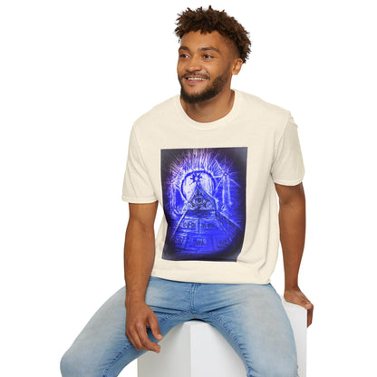 Mystical Pyramid Unisex T-Shirt, Trendy Graphic Tee, Eye of Providence Shirt, Casual Wear, Gift for Occasions