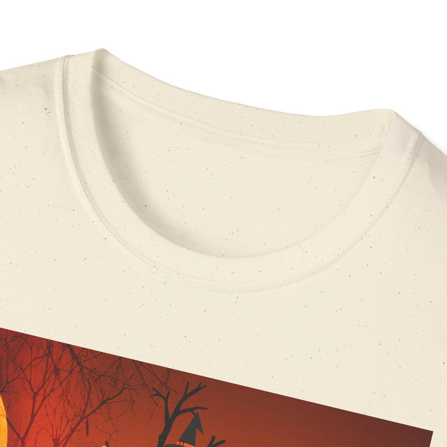 Halloween Pumpkin Tree T-Shirt, Unisex Softstyle Tee for Halloween, Spooky Vibes, Autumn Fashion, Fall Celebration Shirt