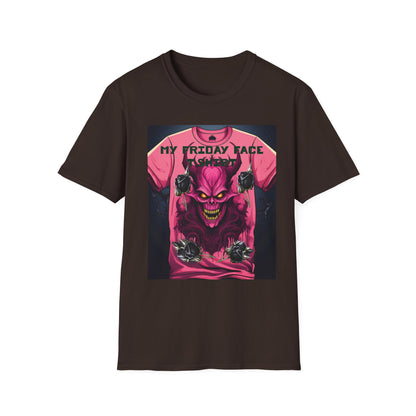 Demon Face Unisex T-Shirt - Friday Face Graphic Tee