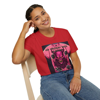 Demon Face Unisex T-Shirt - Friday Face Graphic Tee