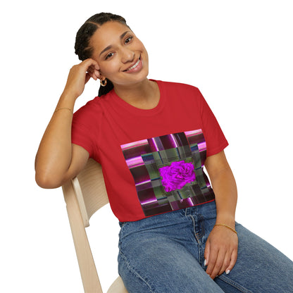 Vibrant Abstract Art T-Shirt, Trendy Graphic Tee, Softstyle Shirt, Unique Gift for Art Lovers, Casual Everyday Wear