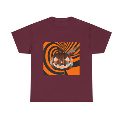 Pumpkin Swirl Unisex Tee | Halloween Shirt, Fall Fashion, Casual Outfit, Gift for Her, Pumpkin Spice Vibes