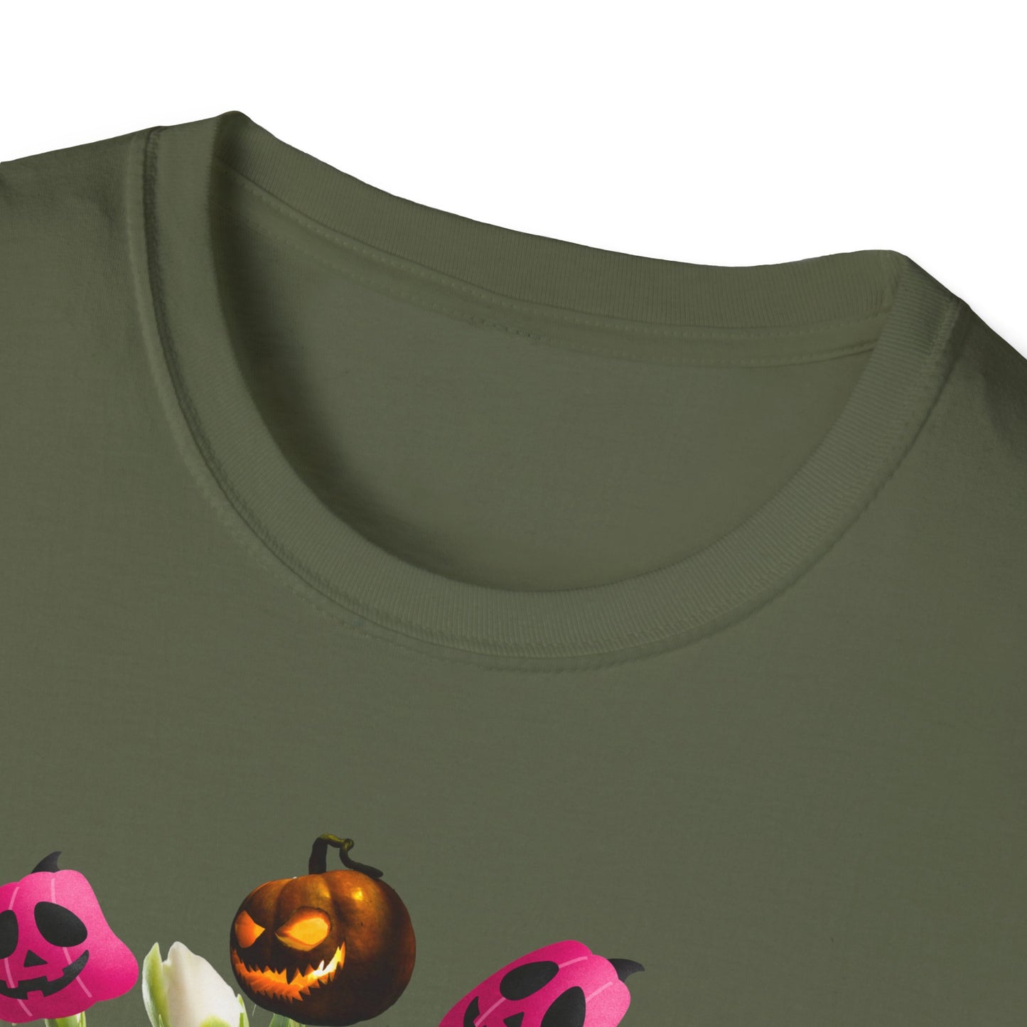 Halloween Pumpkin Bouquet T-Shirt, Cute Fall Tee, Unisex Graphic Shirt, Ideal for Halloween Parties, Seasonal Gift Idea