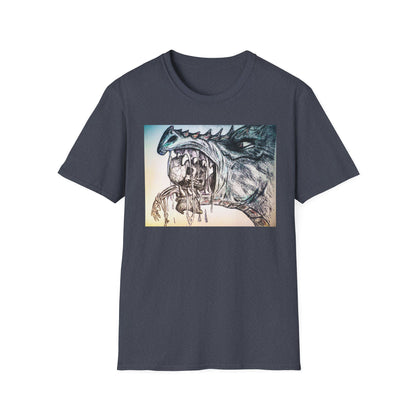 Graphic Dragon Art Unisex T-Shirt, Unique Gift for Ocean Lovers, Summer Vibes, Casual Wear, Perfect for Beach Days, Art Parties