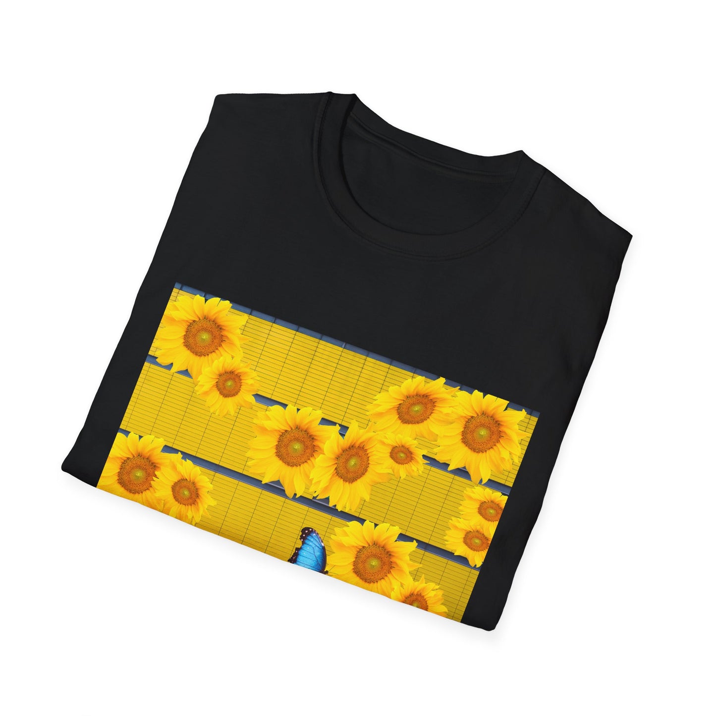 Sunflower & Butterfly Unisex T-Shirt | Floral Graphic Tee, Summer Fashion, Nature Lover Gift, Cute Casual Wear, Birthday Present