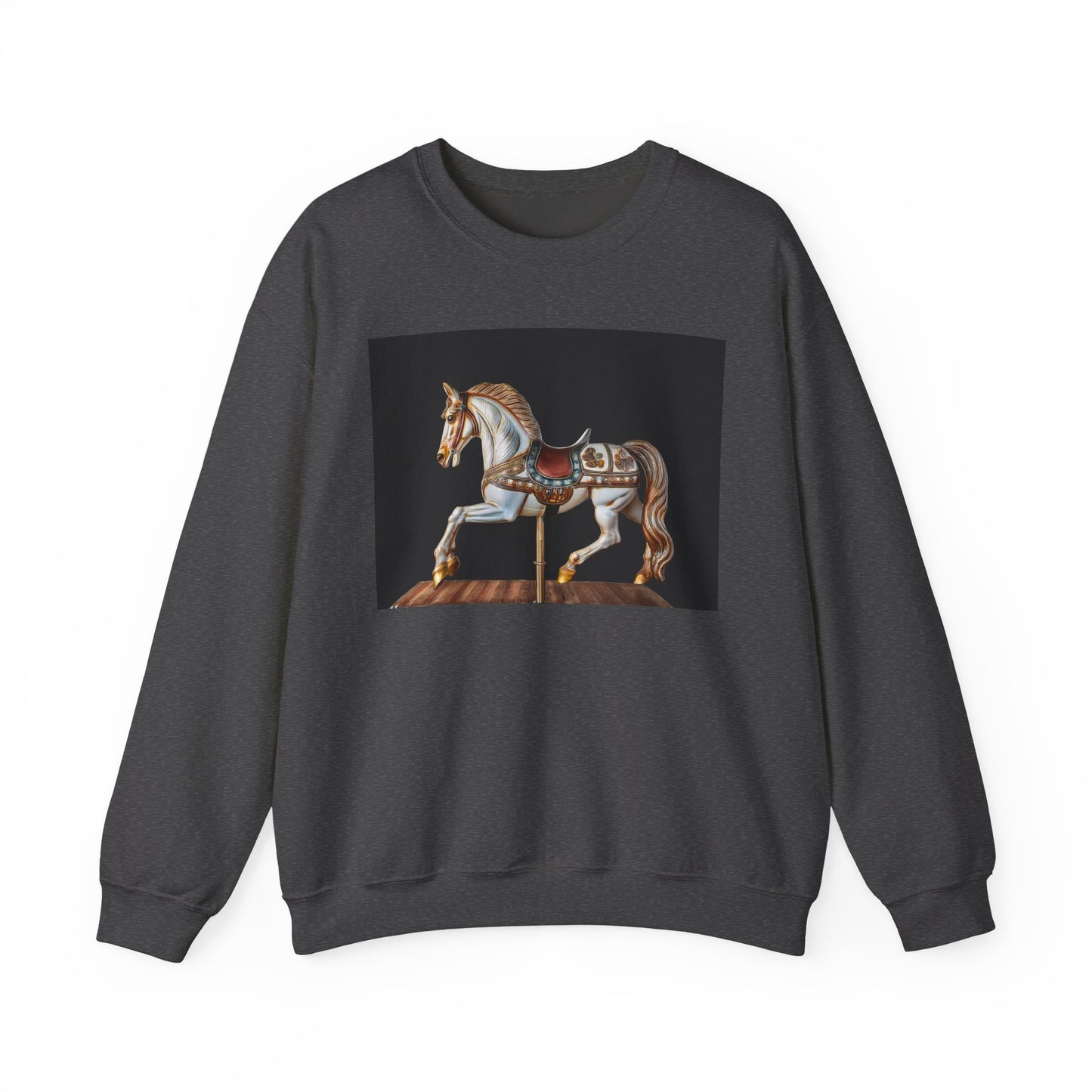 Vintage Carousel Horse Crewneck Sweatshirt, Cozy Sweatshirt, Equestrian Gift, Animal Art Sweatshirt, Unique Fall Apparel, Celebration [...]