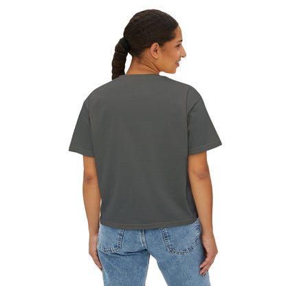 ROSE COLUMNS Women's Boxy Tee, Perfect for Spring, Casual Wear, Gift for Her, Everyday Chic, Comfort Fashion