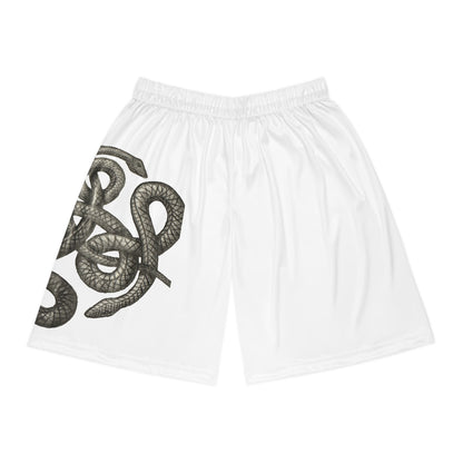 Snake Print Basketball Shorts - Unique Athletic Wear for Sport Lovers