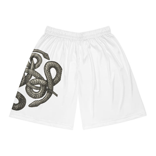 Snake Print Basketball Shorts - Unique Athletic Wear for Sport Lovers