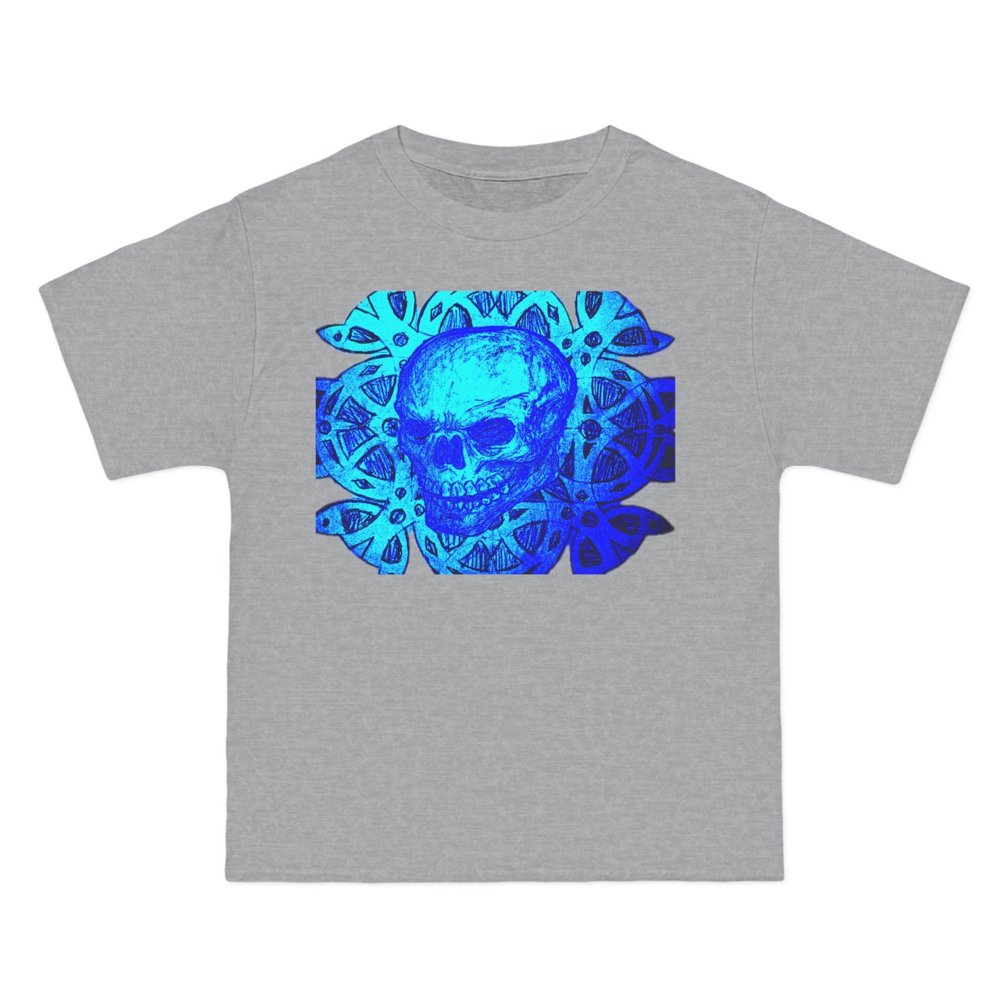 Skull Wave Graphic Tee — black drawing Vintage Surfer Skeleton T-Shirt