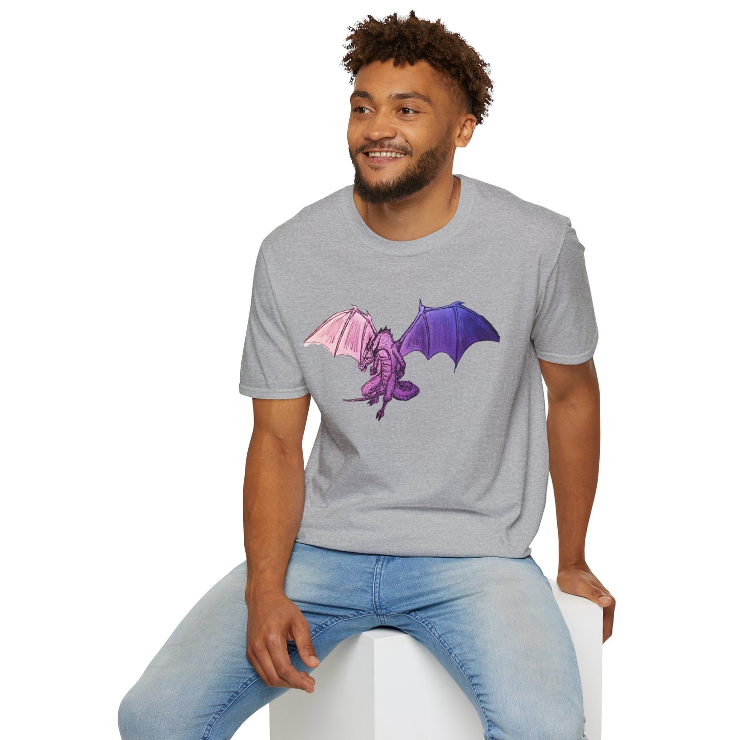 Fantasy Dragon T-Shirt - Unisex Softstyle Tee
