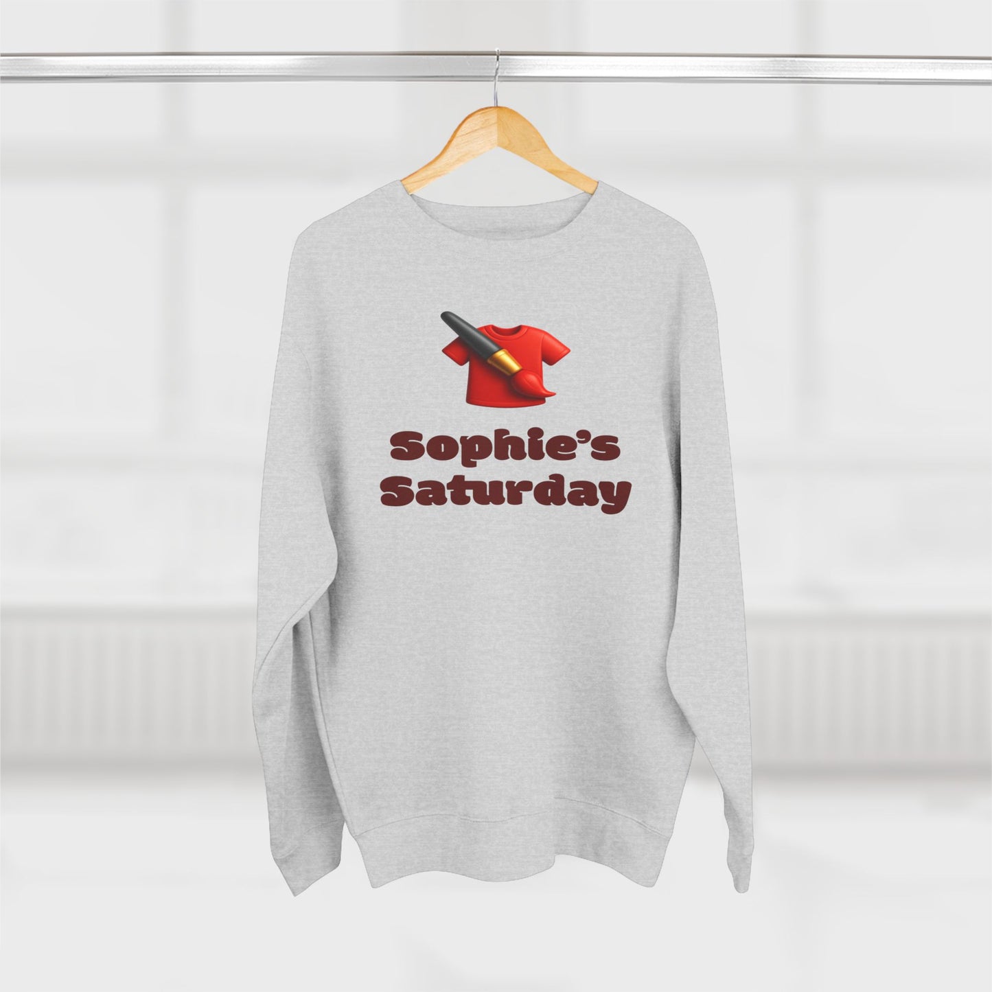 Personalized Sophies Saturday Sweatshirt, Cozy Unisex Crewneck, Weekend Vibes Gift, Customized Apparel, Casual Wear for Her