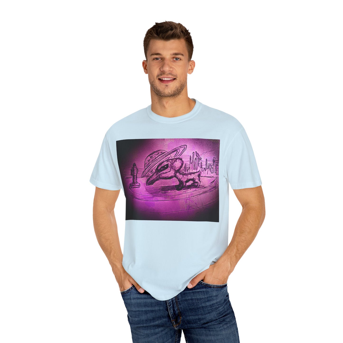 Alien Adventure Unisex T-Shirt - Garment-Dyed Graphic Tee