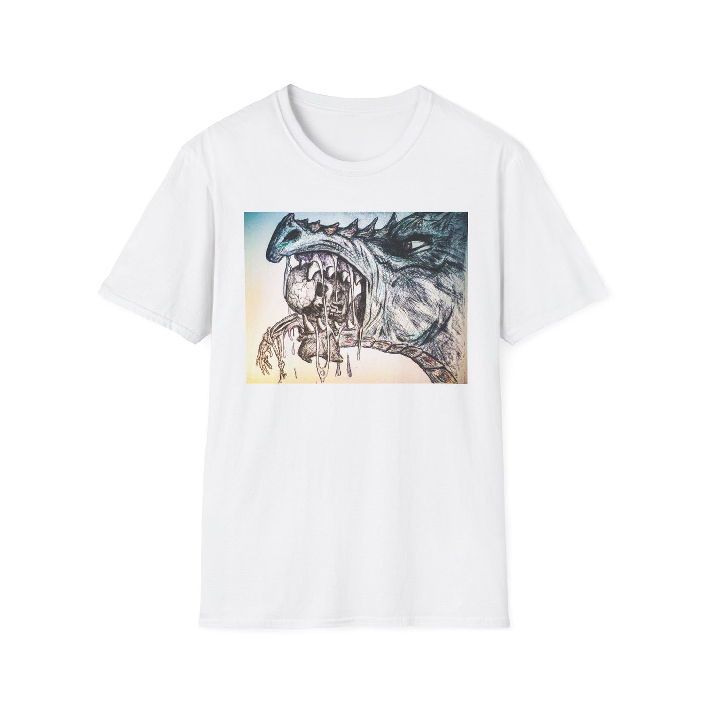 Graphic Dragon Art Unisex T-Shirt, Unique Gift for Ocean Lovers, Summer Vibes, Casual Wear, Perfect for Beach Days, Art Parties