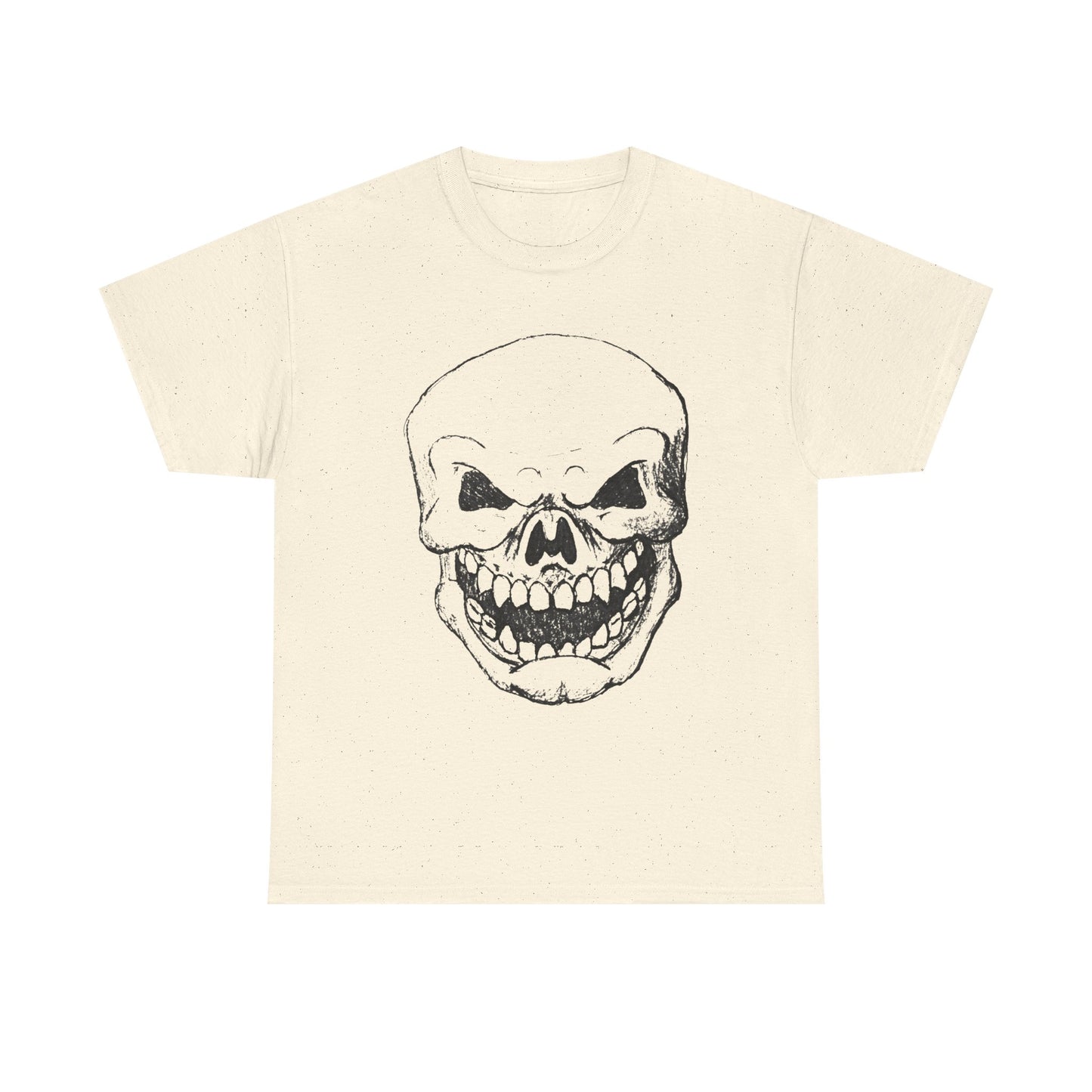 Sketched Skull Tee — Grinning Skull Graphic T-Shirt