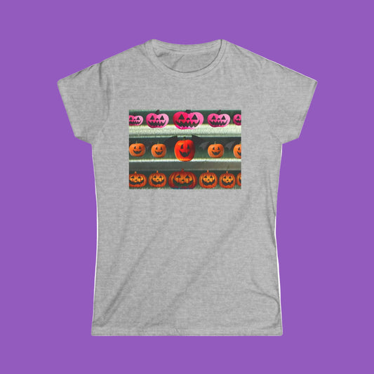 Halloween Pumpkin Revival Graphic Softstyle Tee, Cute Casual Shirt, Fall Fashion, Trick or Treat Tee