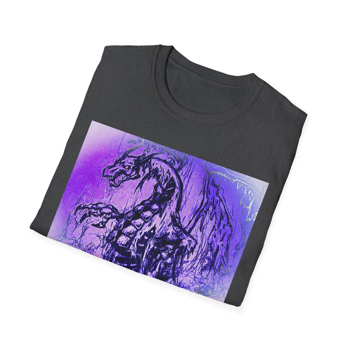 Dragon T-Shirt in Purple Tones - Unisex