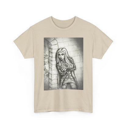 Fantasy Female Elf B & W Unisex Tee