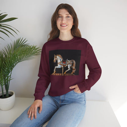 Vintage Carousel Horse Crewneck Sweatshirt, Cozy Sweatshirt, Equestrian Gift, Animal Art Sweatshirt, Unique Fall Apparel, Celebration [...]