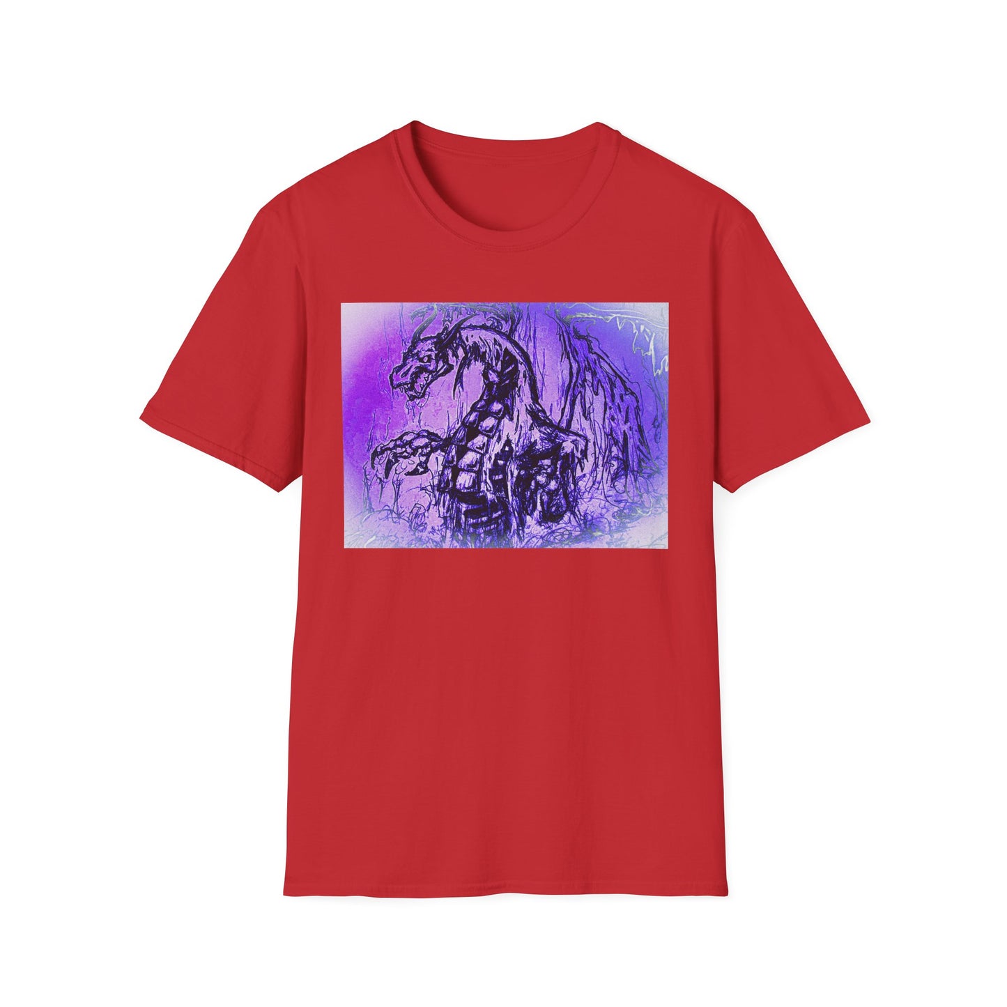 Dragon T-Shirt in Purple Tones - Unisex