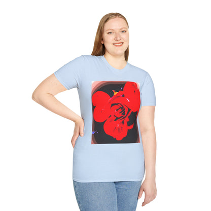 Sophie’s Saturday Floral Abstract T-Shirt — Red Rose Graphic Tee