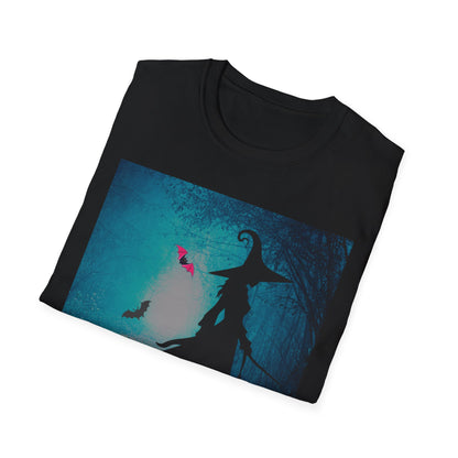 Magical Witch Art T-Shirt, Halloween Tee, Witchy Apparel, Gift for Her, Cute Graphic Shirt, Soft Unisex T-Shirt