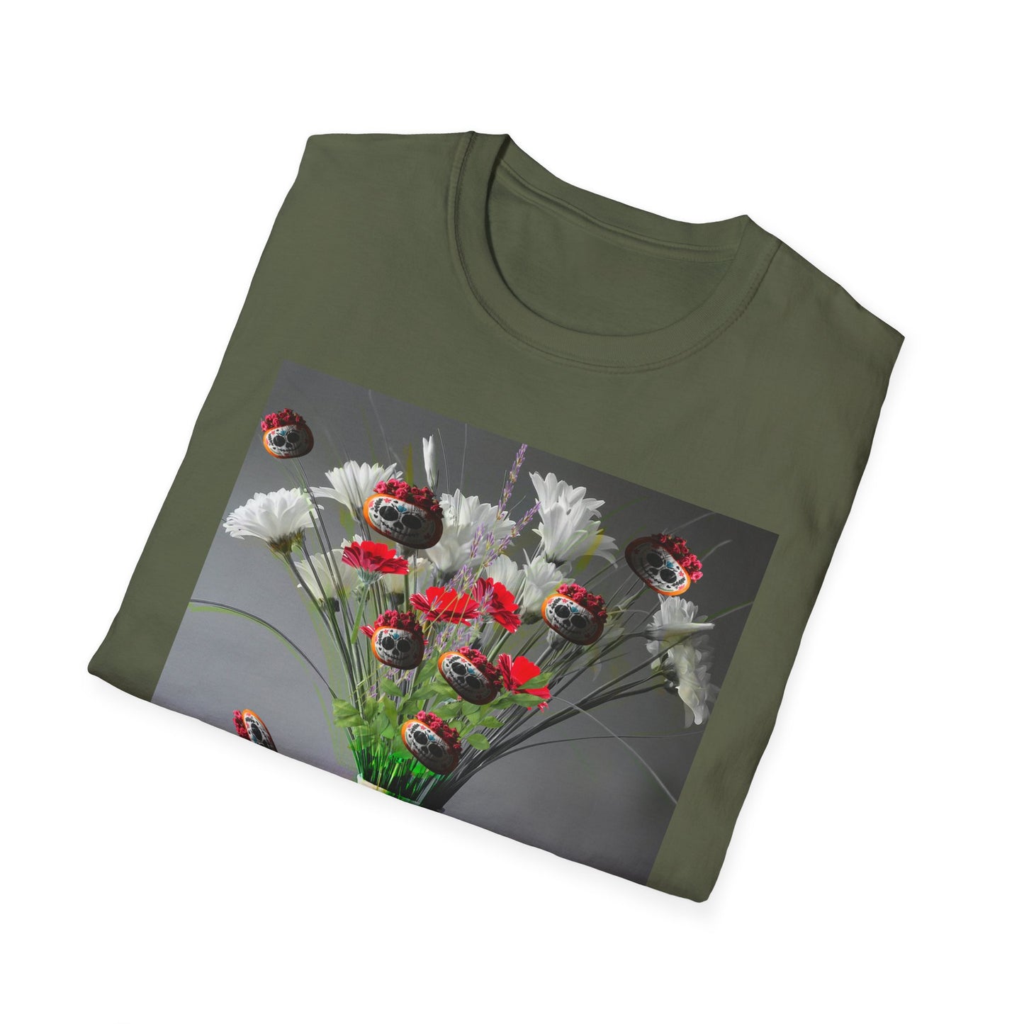 Skeleton Pumpkin Bouquet T-Shirt