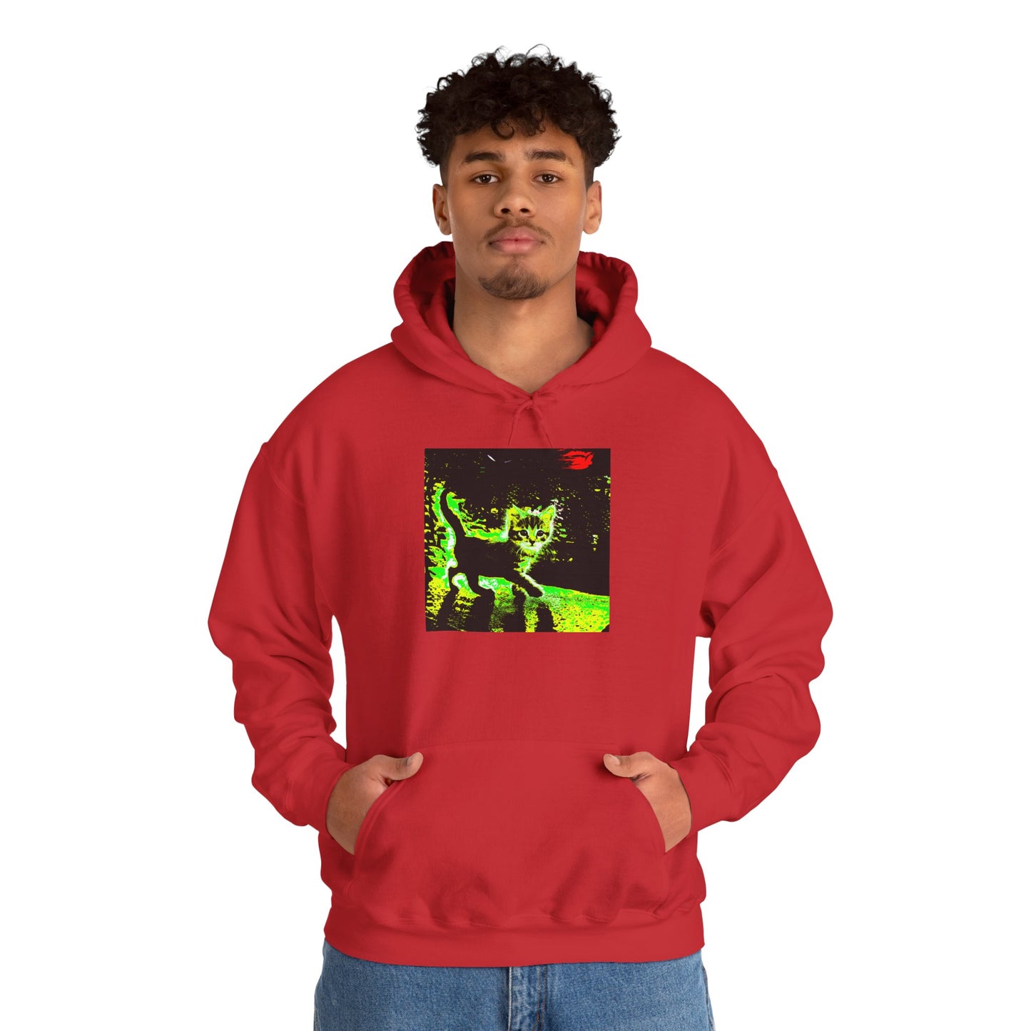Glow-in-the-Dark Cat Hoodie | Perfect for Cat Lovers, Cozy Nights, Halloween & Everyday Style