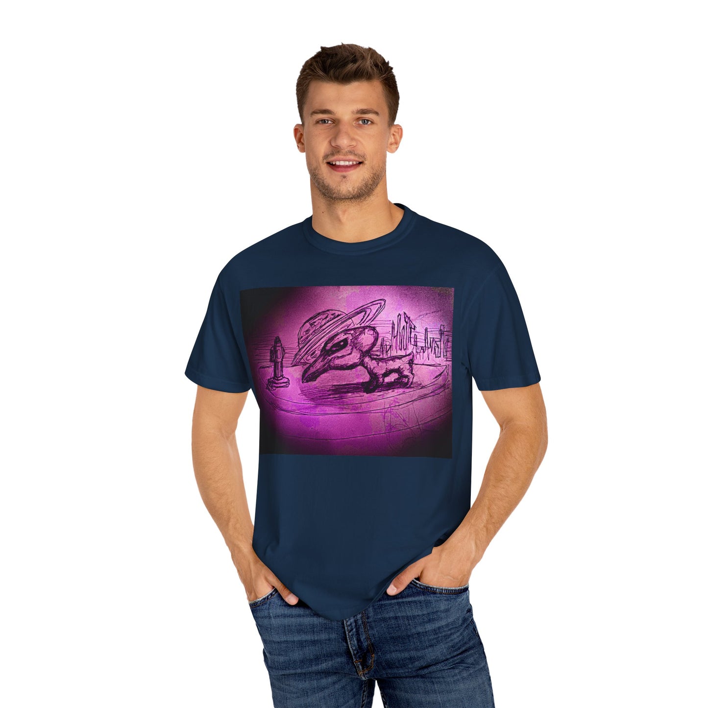 Alien Adventure Unisex T-Shirt - Garment-Dyed Graphic Tee