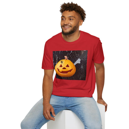 Halloween Pumpkin Horror T-Shirt, Unisex Tee, Spooky Shirt, Fall Fashion, Halloween Costume, October Celebration Gear