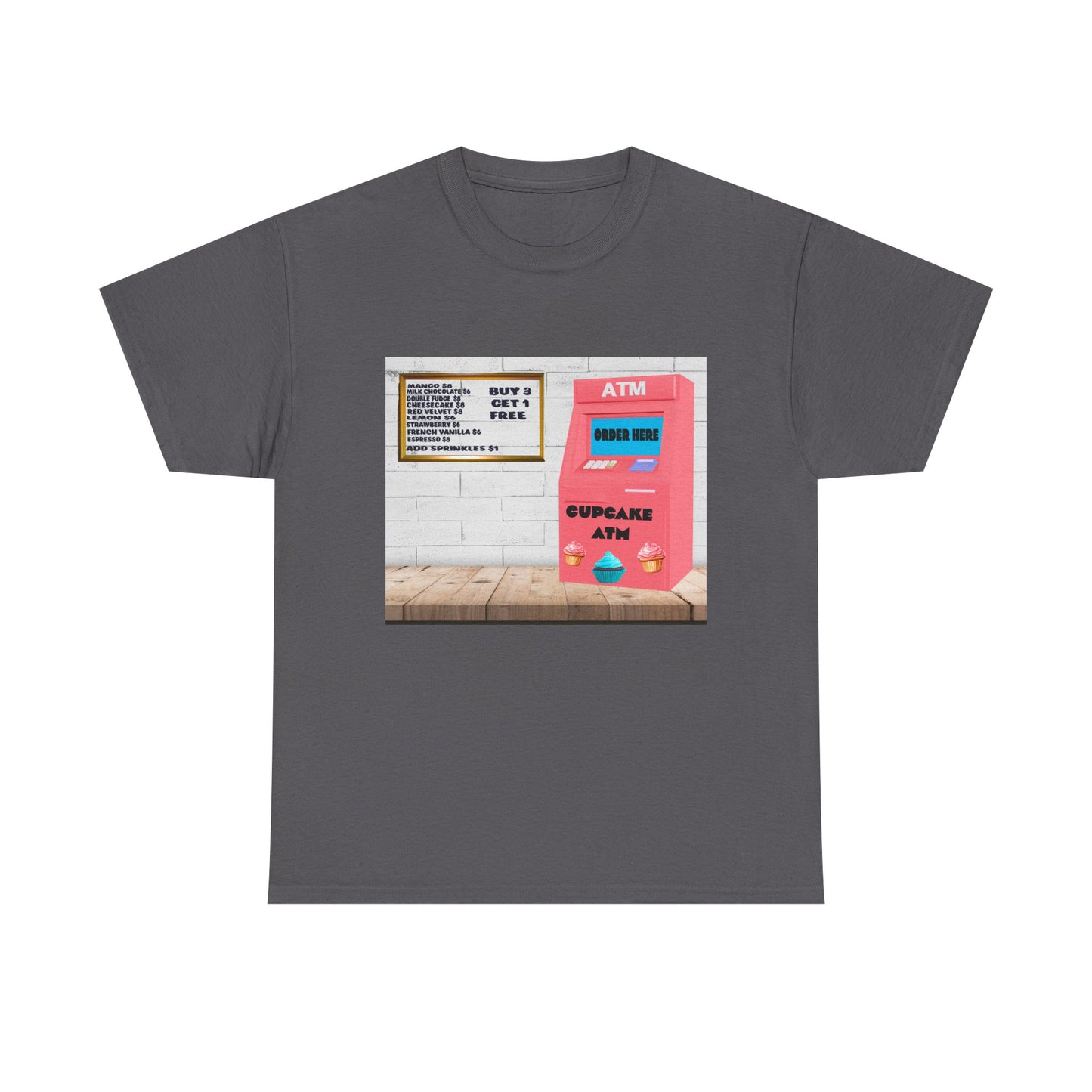 Cupcake ATM Tee Shirt 
Unisex Cotton