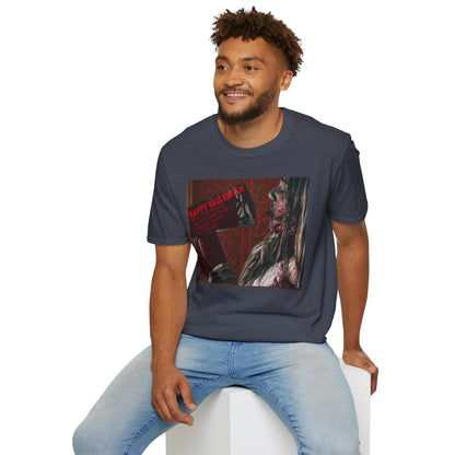 Halloween Horror Movie Axe Girl Unisex T-Shirt, Spooky Gift, Graphic Tee, Halloween Costume, Casual Wear, Men’s & Women’s Tee