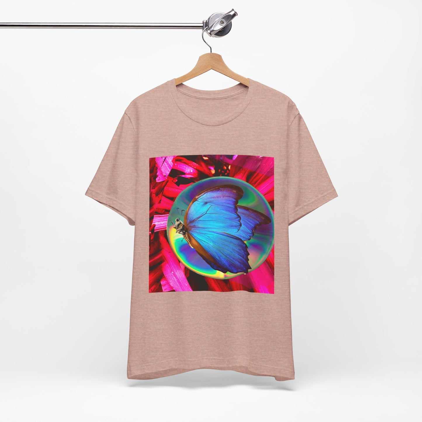Colorful Butterfly Graphic Tee, Butterfly Shirt, Unisex T-Shirt, Nature Lover Gift, Casual Summer Wear, Vibrant Art Tee
