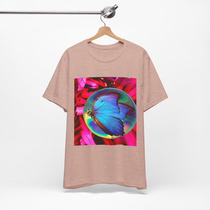 Colorful Butterfly Graphic Tee, Butterfly Shirt, Unisex T-Shirt, Nature Lover Gift, Casual Summer Wear, Vibrant Art Tee