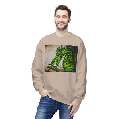Vintage Green Dragon Unisex Midweight Softstyle Fleece Crewneck Sweatshirt