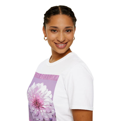 Pale Pink Flowers Abstract Unisex T-Shirt