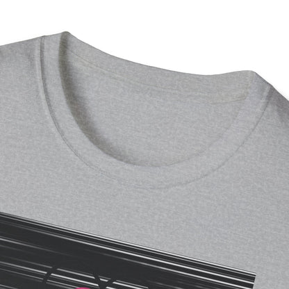 Love Heart Graphic T-Shirt — Neon Pink Retro Lines