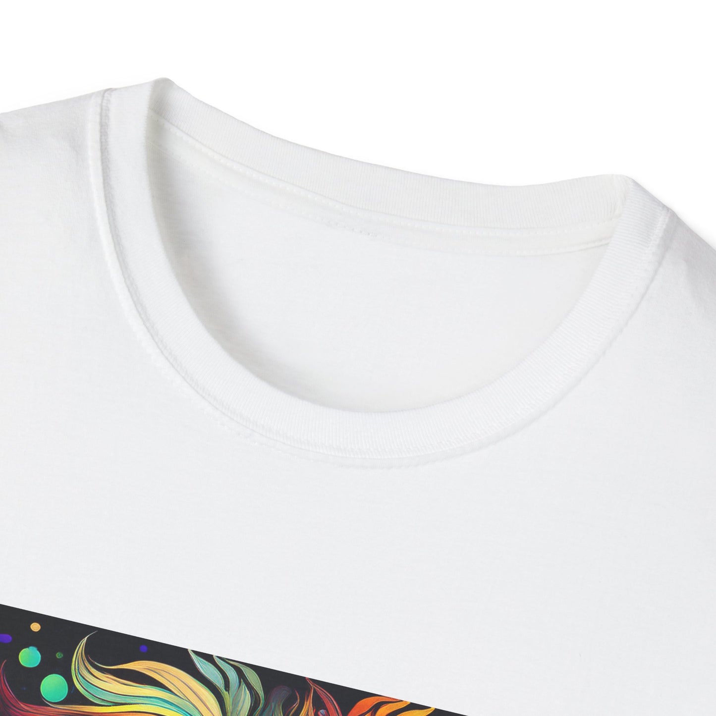 Colorful Leo Unisex Softstyle T-Shirt, Lion Graphic Tee for Animal Lovers, Astrology Shirt, Bold Art Wear, Gift for Leo Zodiac Fans