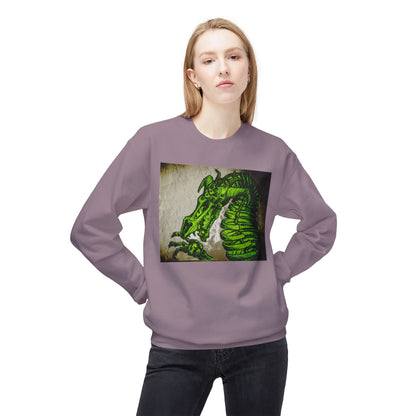 Vintage Green Dragon Unisex Midweight Softstyle Fleece Crewneck Sweatshirt