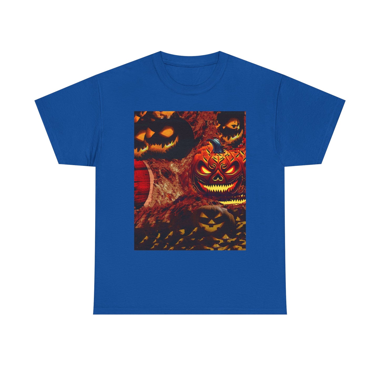 Halloween Distorted Pumpkin Unisex Tee, Spooky Shirt, Fall Apparel, Casual Halloween Outfit, Trick or Treat Tee, Festive Gift