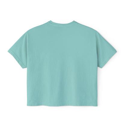 Daisy Floral Women's Boxy Tee, Relaxed Summer Top, Casual Wear, Gift for Her, Spring Fashion, Feminine Style