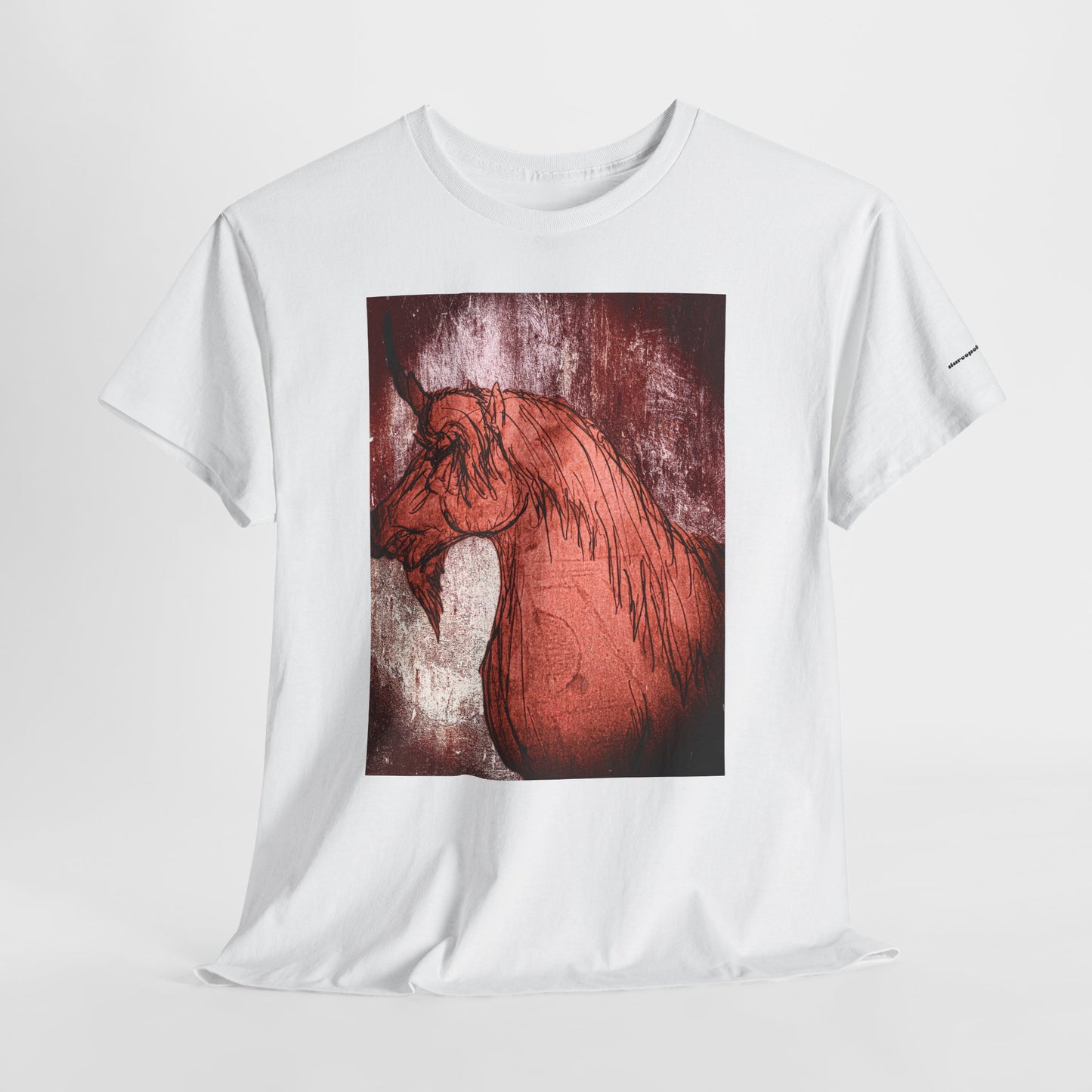 Artistic Unicorn Fantasy Print Unisex Heavy Cotton Tee